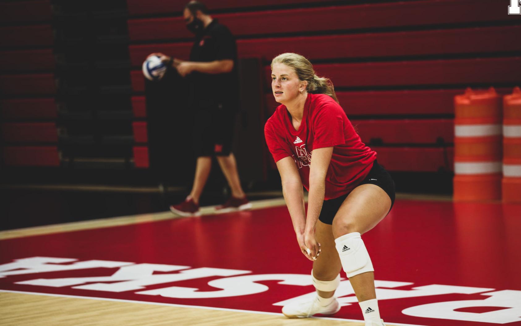 Nebraska volleyball practice, 8.5